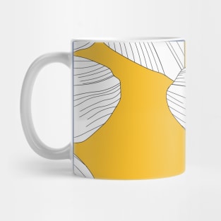 yellow orchid/tropical moody/large scale/summer time/cotton/cymbidium/ orchids/ yellow/ orchid lines Mug